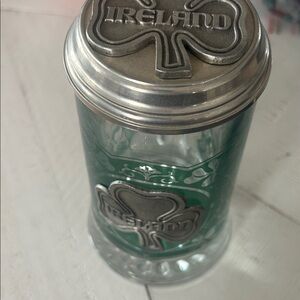 Ireland glass beer stein